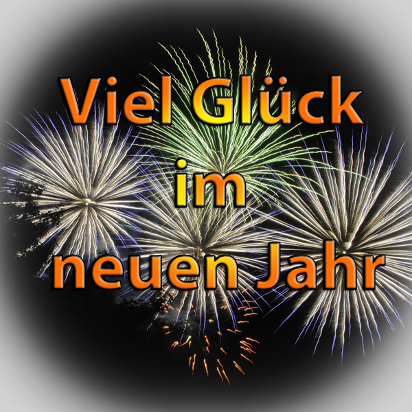 Frohe Weihnachten: Viel Glück im neuen Jahr