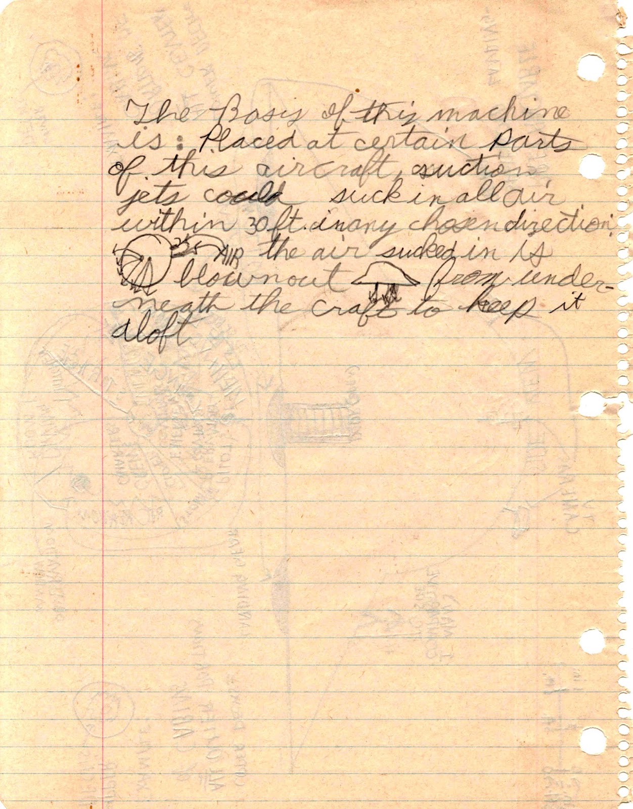 Mark's Super Blog My Flying Saucer Blueprints