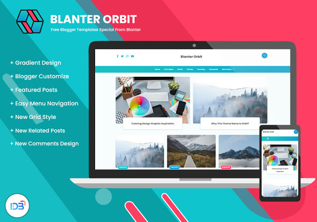 Blanter Orbit Free Blogger Template