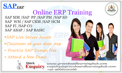 SAP Online training at home from green board learning hub