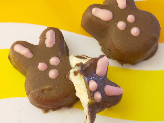 Pop these yummy Easter bunny chocolate covered cheesecake bites in your mouth and you'll be savoring the perfect side of Easter. For what says Easter more than bunnies and chocolate? You'll love how easy and delicious these no bake chocolate cheesecake bites are.