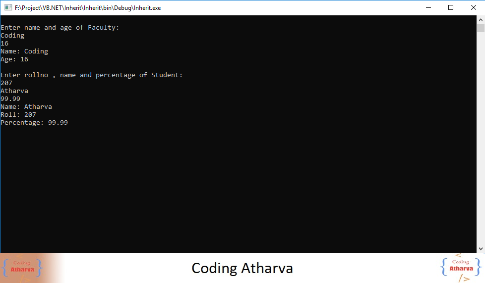 39 Inheritance in Coding Atharva