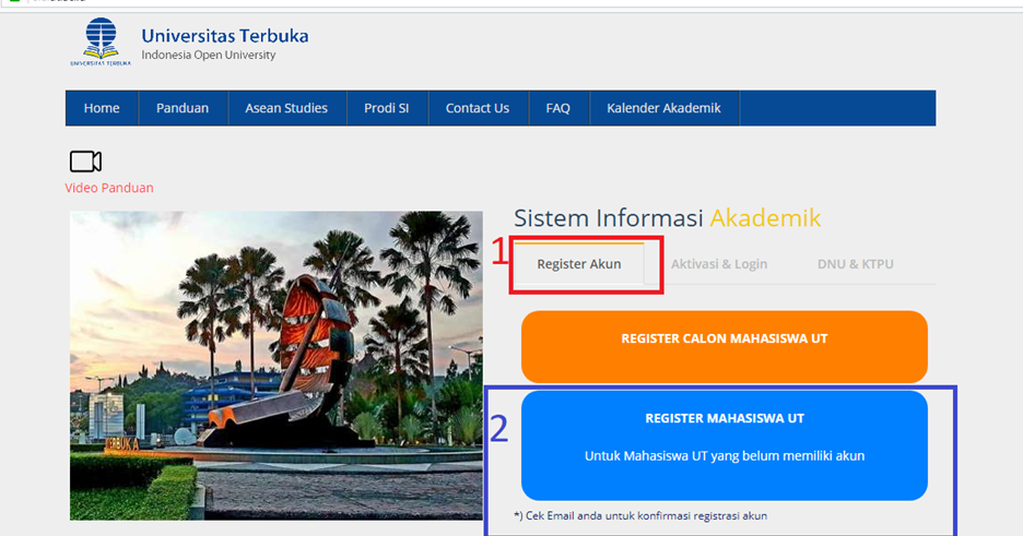 UPBJJUT Semarang Cara Aktivasi Akun SIA bagi Mahasiswa