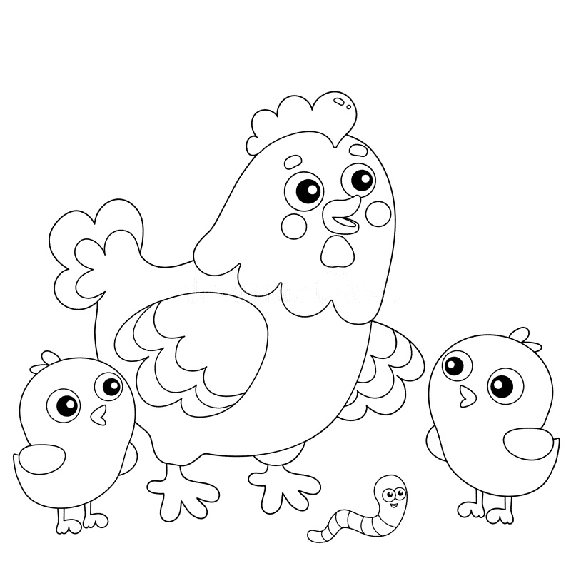 Resultado de imagem para galinha desenho facil