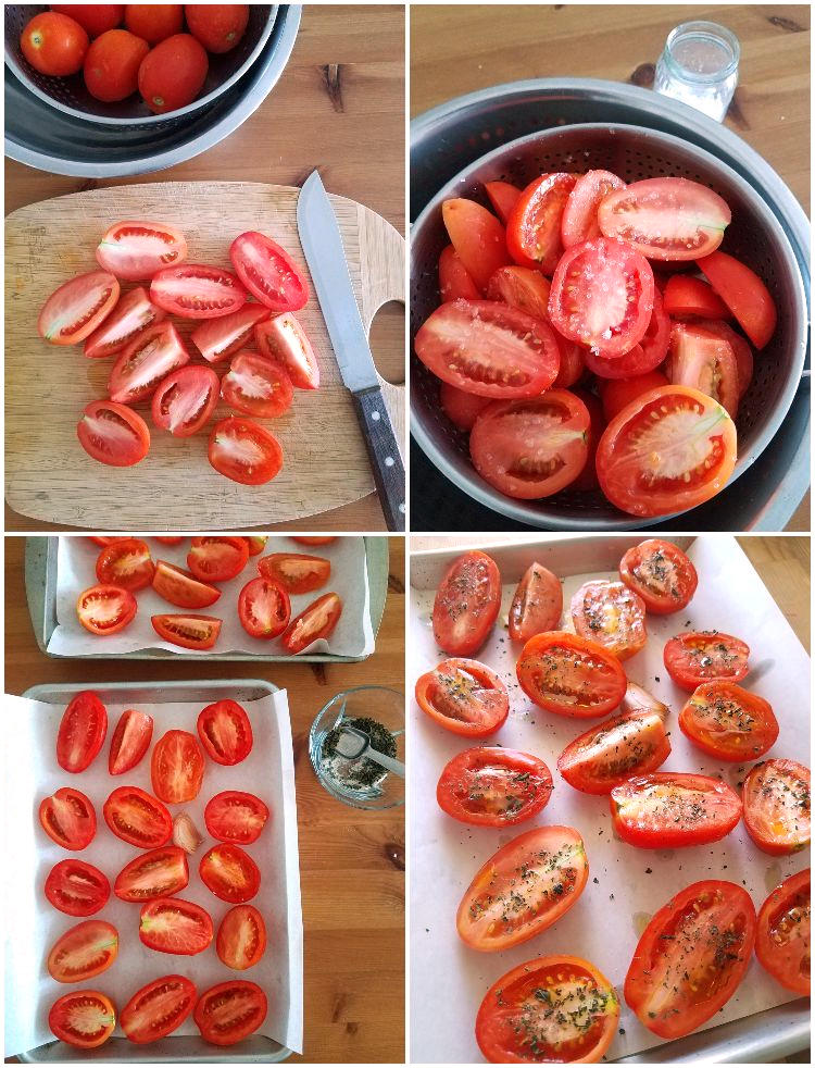 Cómo hacer tomates secos en el horno