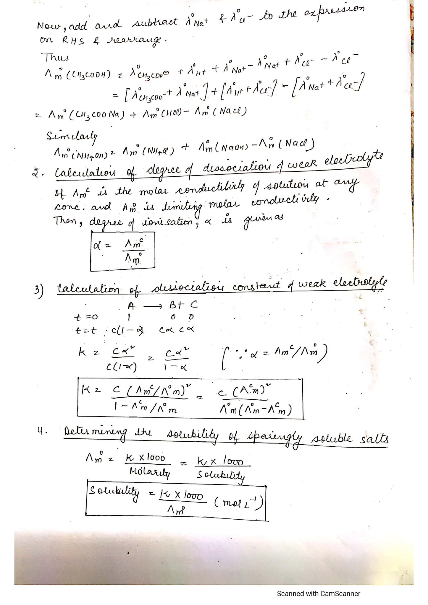 Chapter 3 Electrochemistry Class 12 Handwritten Notes PDF download