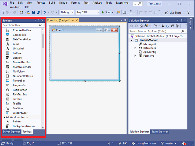 12++ Cara menampilkan toolbox di visual studio info