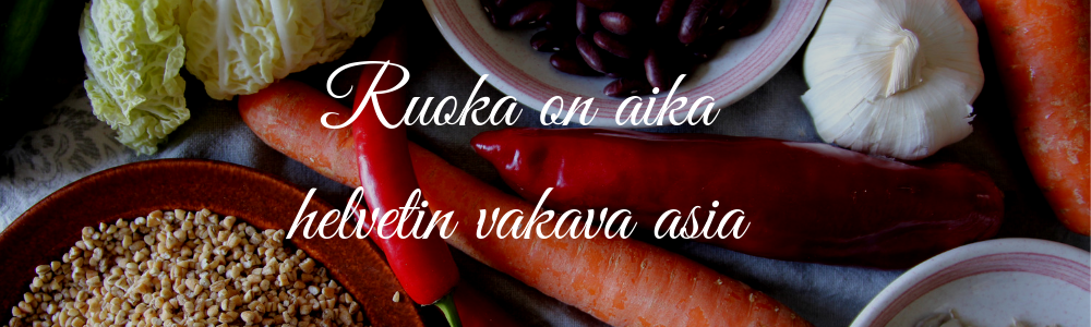 Ruoka on aika helvetin vakava asia