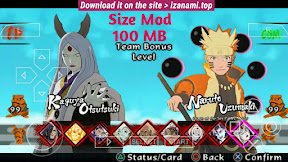 Télécharger [NSUNI MOD] Modpack Naruto Ninja Storm 4 PPSSPP Android Impact