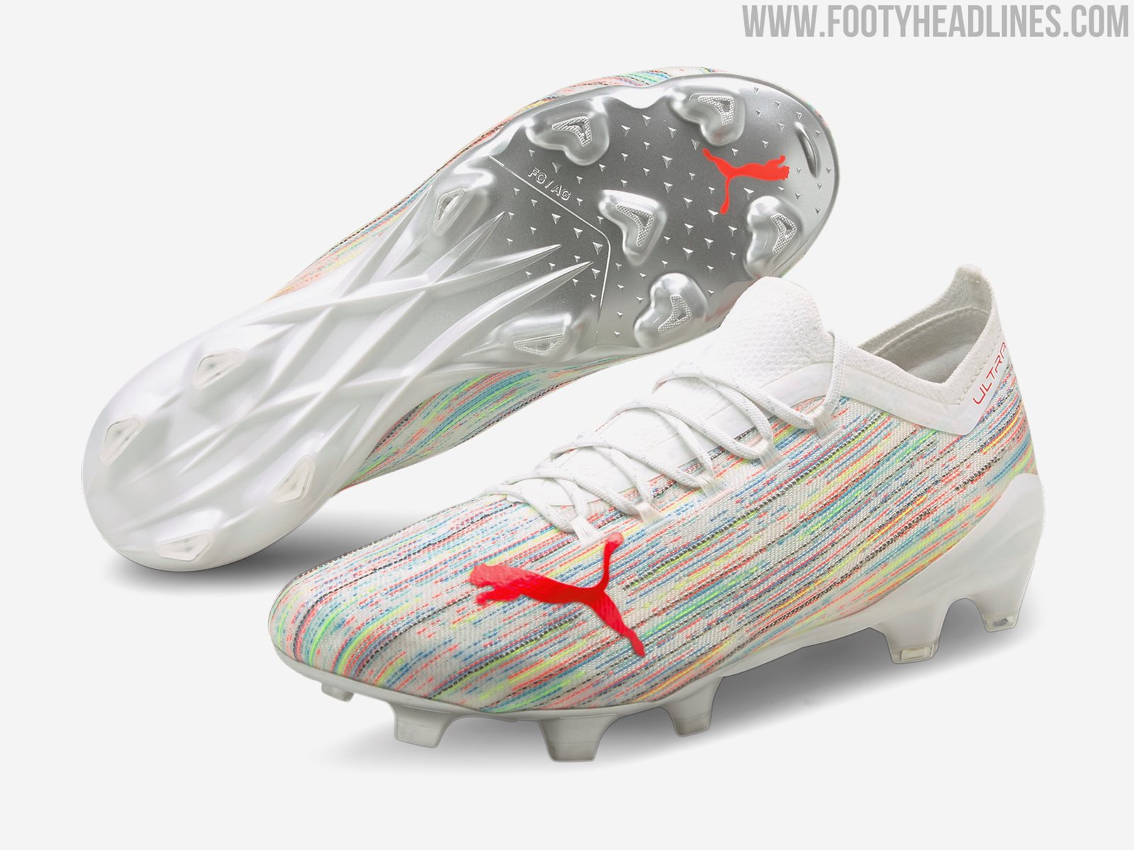 'White / Multicolor' Puma Ultra 2021 Spectra Pack Boots Leaked - Footy Headlines