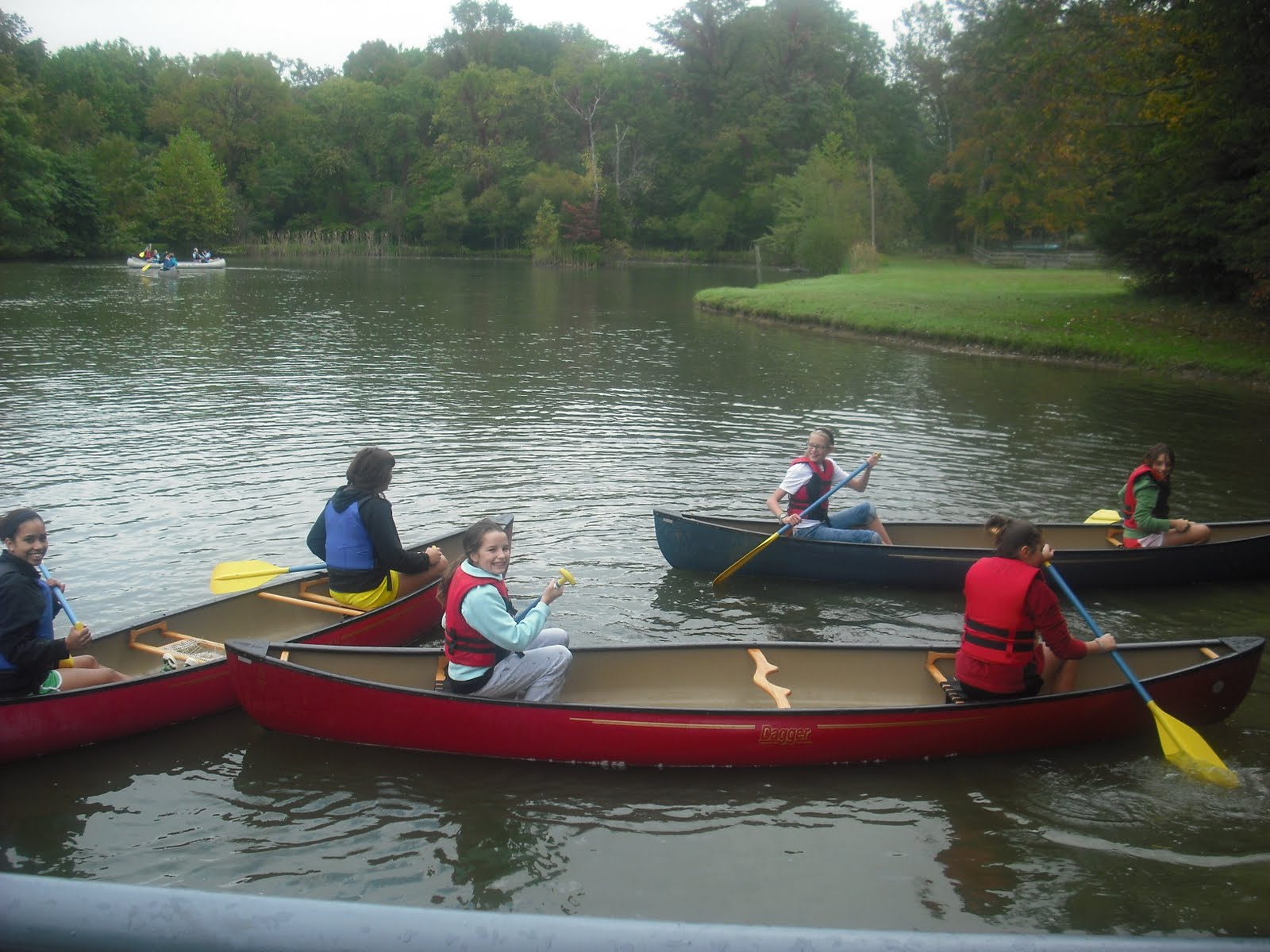 River Reflections at the University of Dayton Girl Scout Canoeing