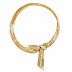 Golden node style necklace