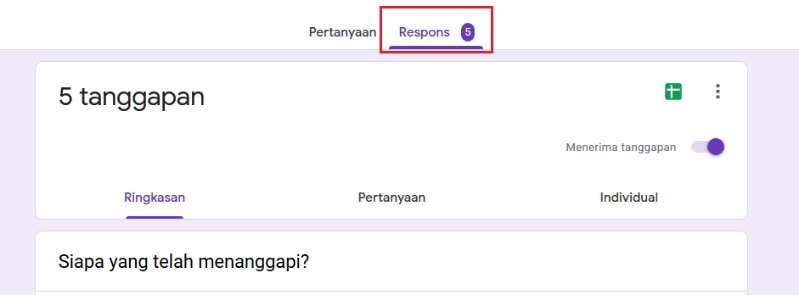Cara Melihat Hasil Google Forms Di Hp Android Dan Laptop Klik Refresh
