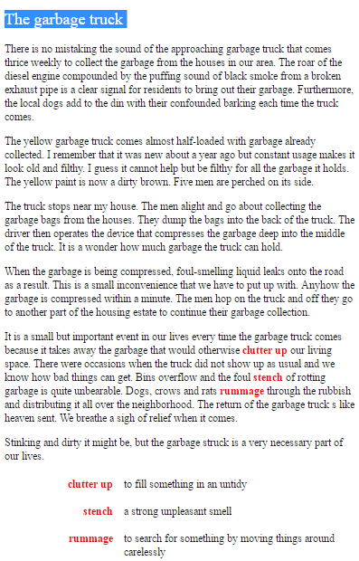 Garbage collector meaning picture