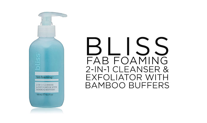 Bliss Fab Foaming 2-In-1 Cleanser & Exfoliator with Bamboo Buffers