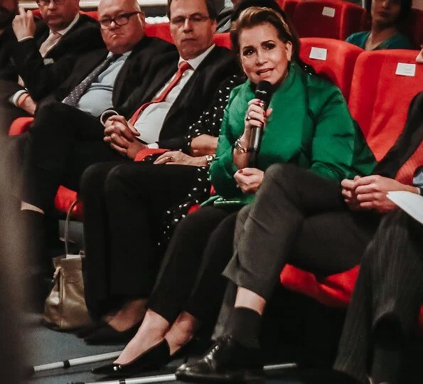 Grand Duchess Maria Teresa attended the Special Screenings at the Ville de Luxembourg as part of International Human Rights Day
