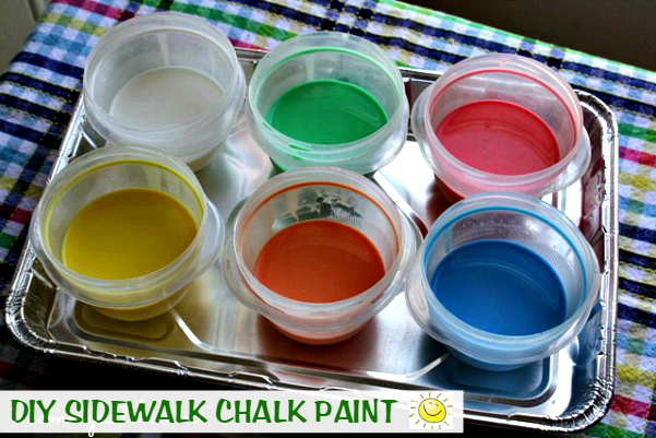 Mommy S Kitchen How To Make Diy Washable Sidewalk Chalk Paint Summer Fun - Diy Chalk Paint For Kids