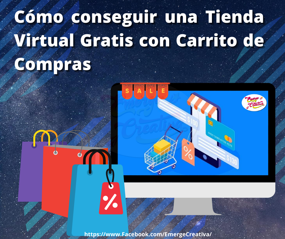 Emerge Creativa Cómo crear una Tienda Virtual Gratis con Carrito de