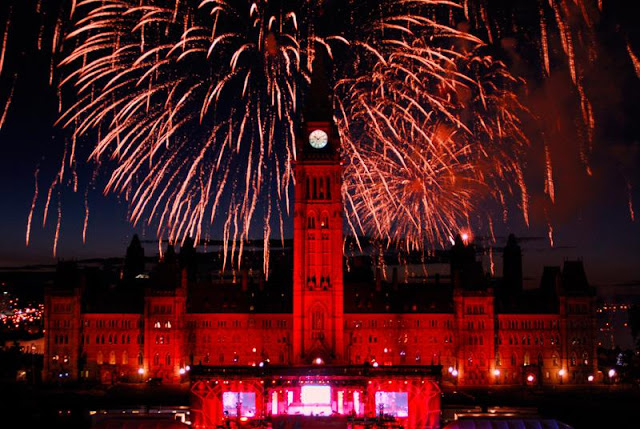 Canada Day, summer, holiday, weekend, fireworks