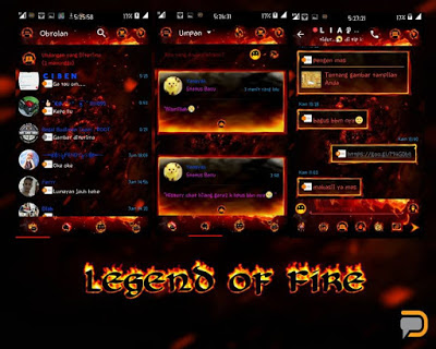 BBM Mod Droid Chat! v13.0.13 Legend of Fire