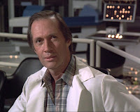 DAVID CARRADINE as 'Dr Winchester' from Airwolf 1st Season episode 'MIND OF THE MACHINE'