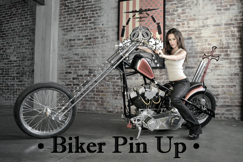 Biker Pin Up
