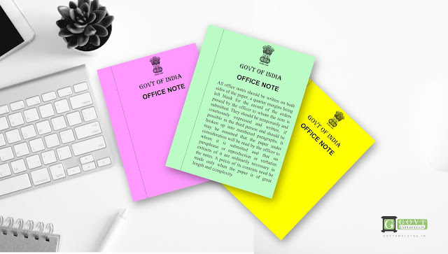 Government office note format