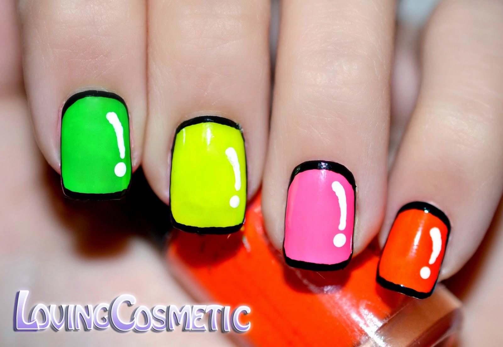 Cartoon Nails 8 Neón LovingCosmetic