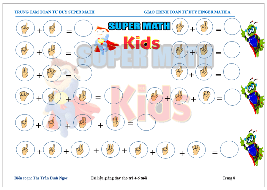 Tài liệu học toán finger math