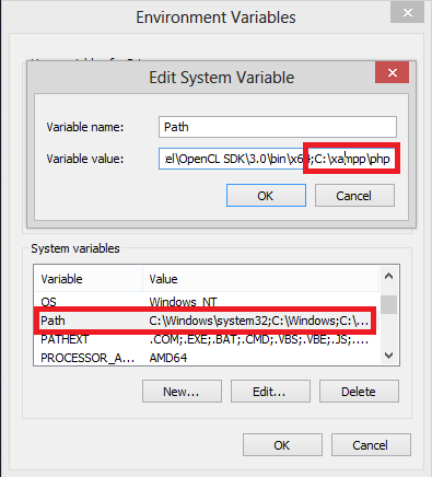 Code Samples: PHP is not recognized as an internal or external command