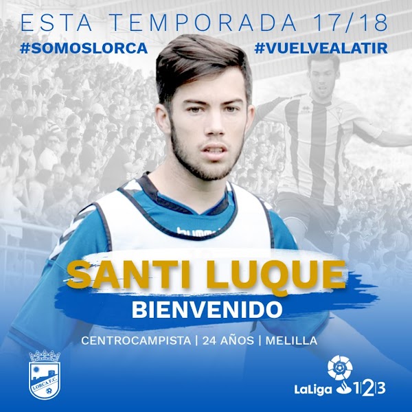 Oficial: El Lorca FC firma a Santi Luque