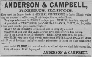 Anderson & Cambell 1875 Ad