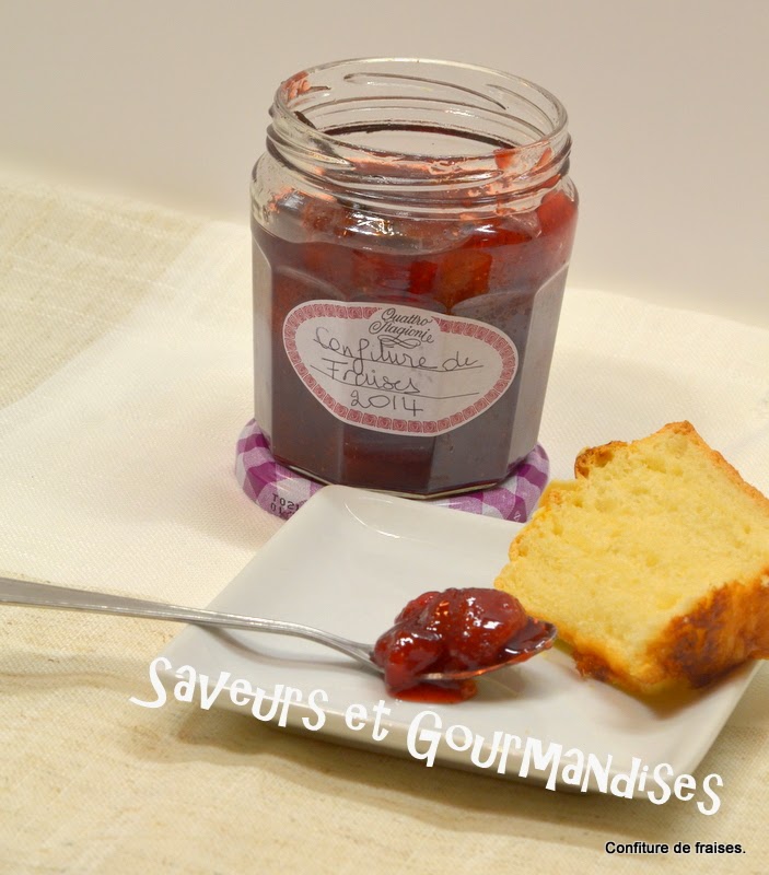 Confiture de Fraises à la Vanille.