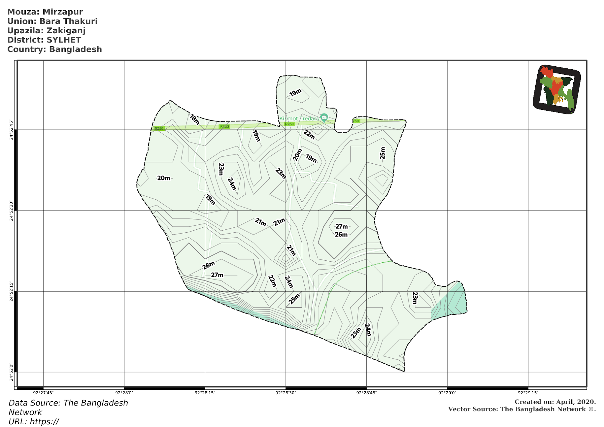 Map of Mirzapur Mouza of Zakiganj Upazila, SYLHET Map of Mirzapur Mouza of Zakiganj Upazila, SYLHET, Bangladesh.