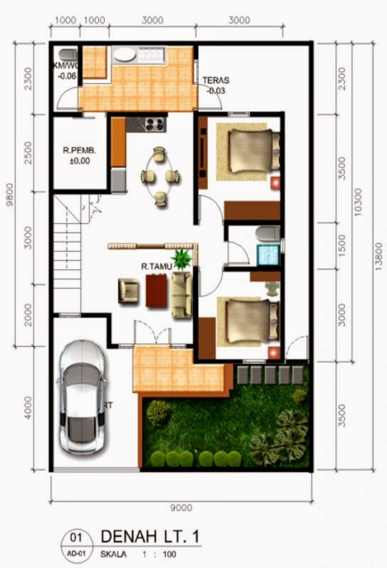 Desain Rumah  Minimalis  1  Lantai  3  Kamar  Design Rumah  