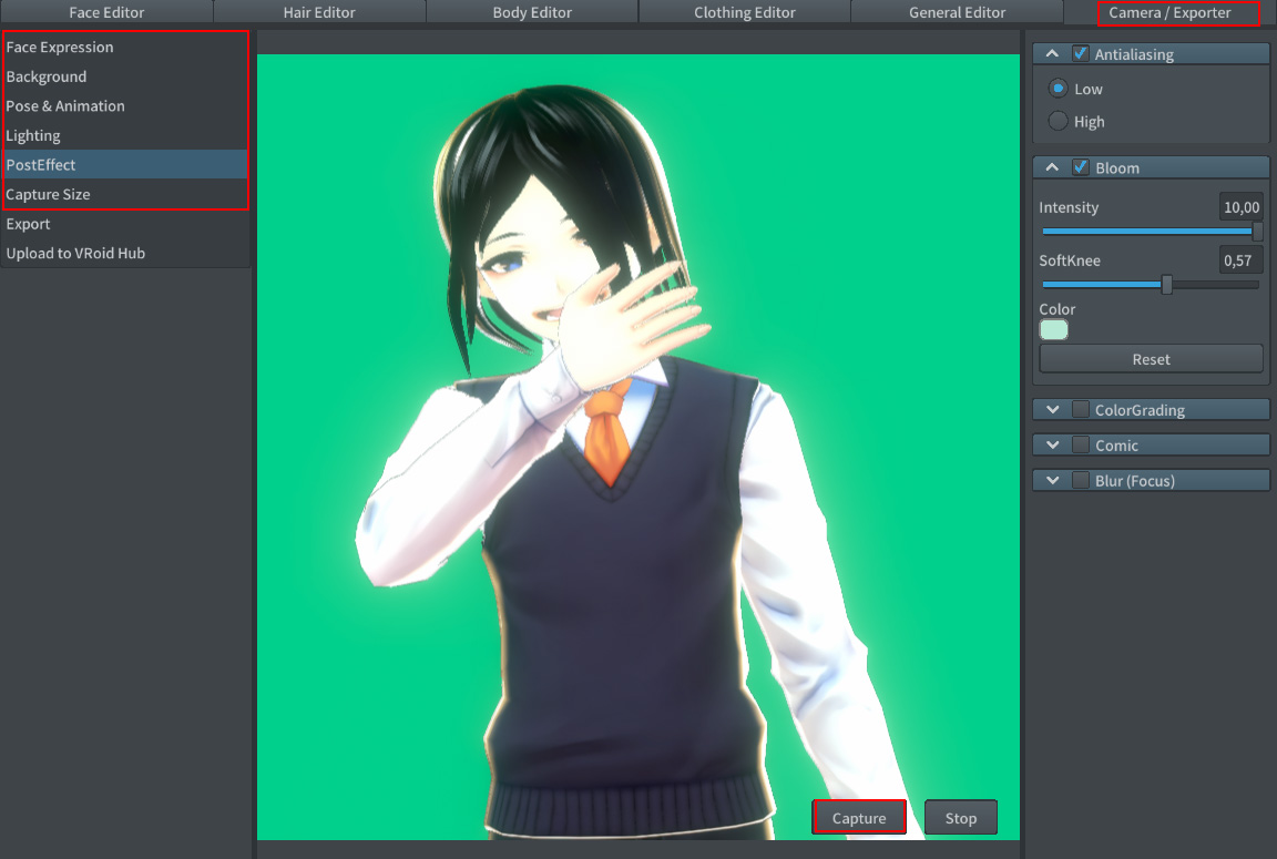 Estudiando Blender Vroid para crear personajes anime