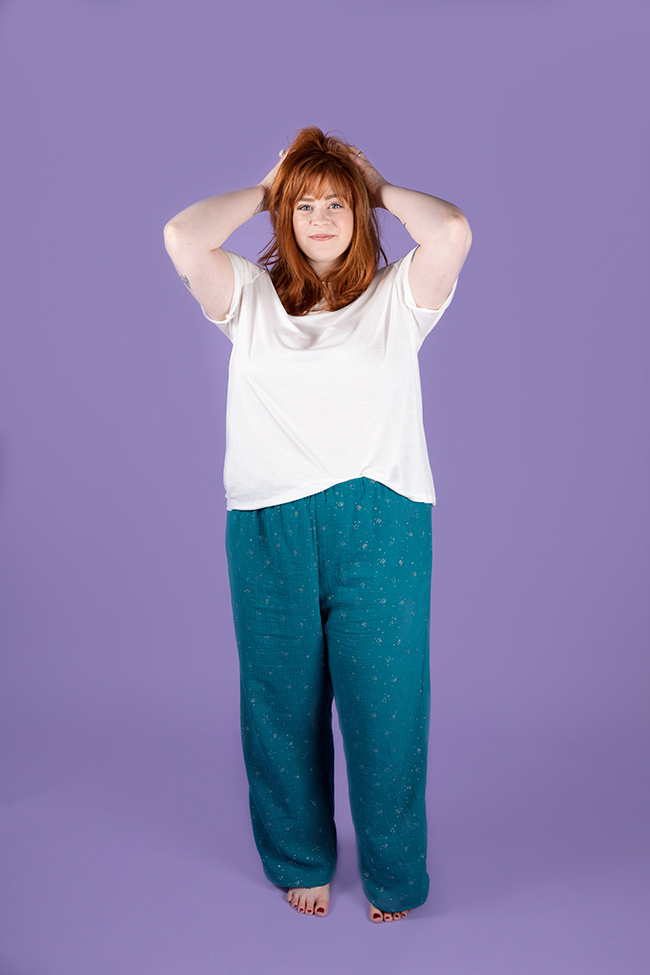 Jaimie pyjama bottoms, trousers, pants and shorts sewing pattern - Tilly and the Buttons