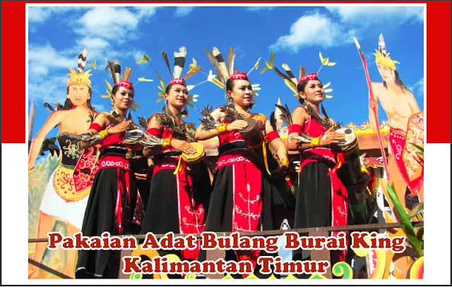 Gambar Pakaian Adat Bulang Burai King Kalimantan Timur