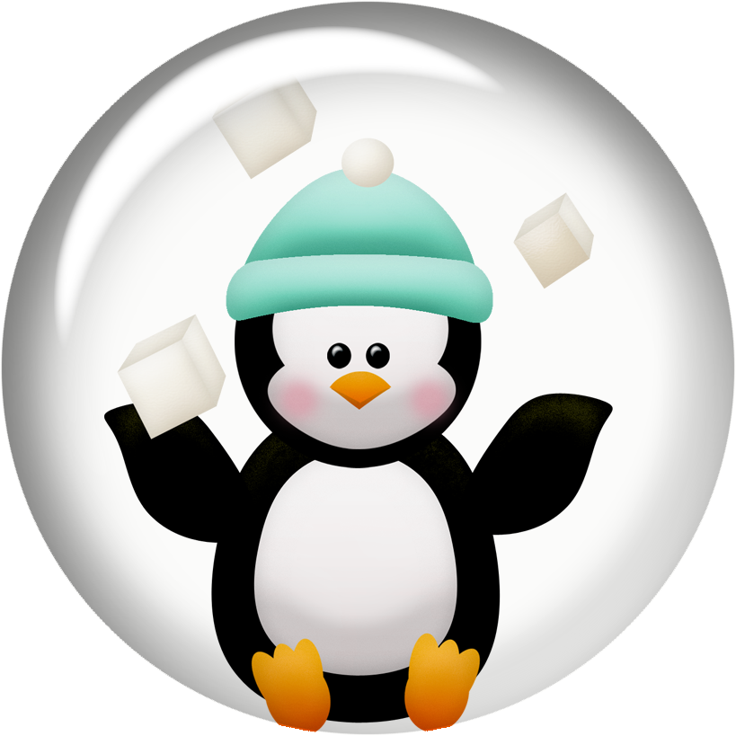 Pingüinos y Flores del Clipart ¡Que viva el Invierno!