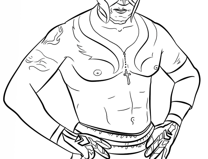 Rey Mysterio Coloring Pages ~ Coloring Pages