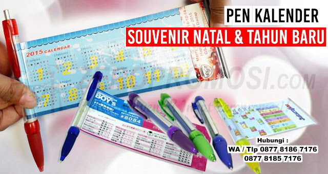 Pen Kalender Untuk Souvenir Natal Dan Tahun Baru