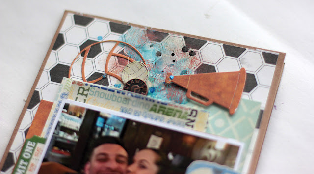 Birthday Card Layout by Elena Olinevich using BoBunny Game On! collection Birthday Card Layout by Elena Olinevich using BoBunny Game On! collection