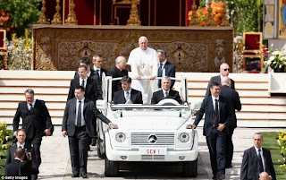 Pope Francis test drive