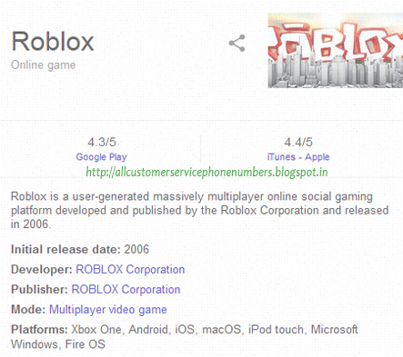 Phone Number For Roblox Company