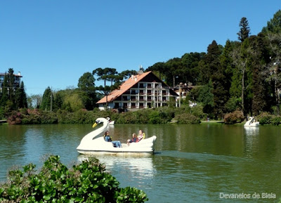 Lago Negro de Gramado e seus pedalinhos