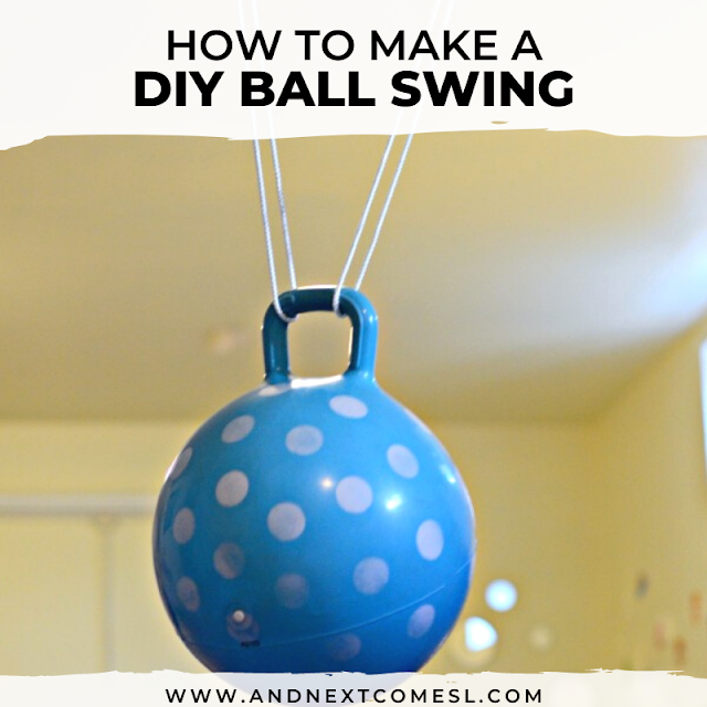 How to make a DIY ball swing for kids