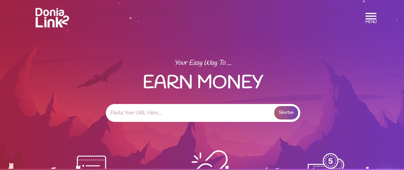  الربح من اختصار الروابط من موقع donia2link