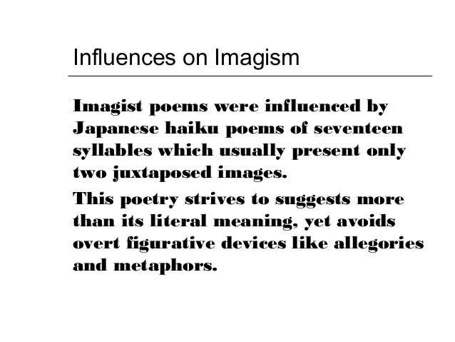 Imagist poem generator image