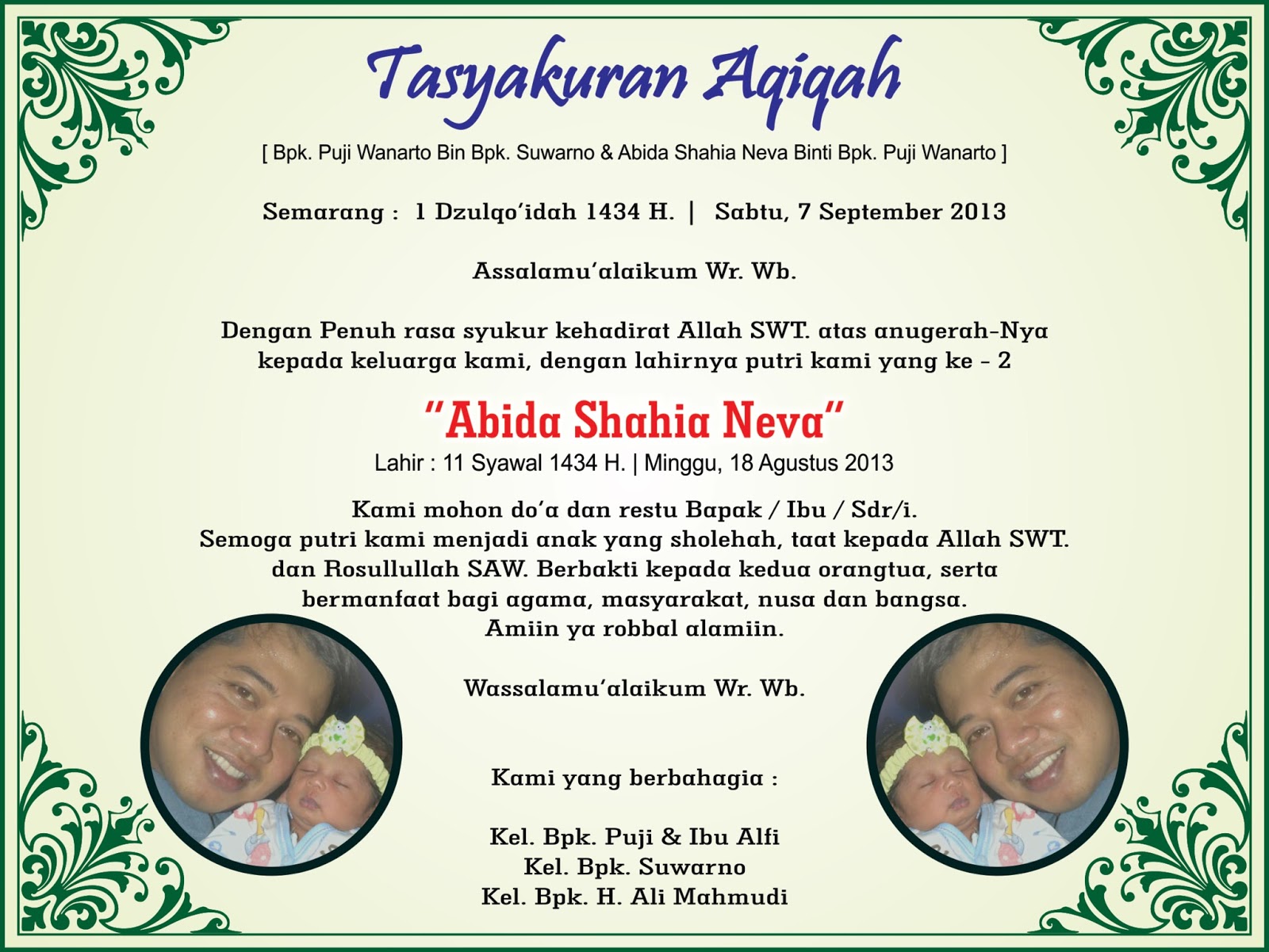 kartu aqiqah wood scribd indo