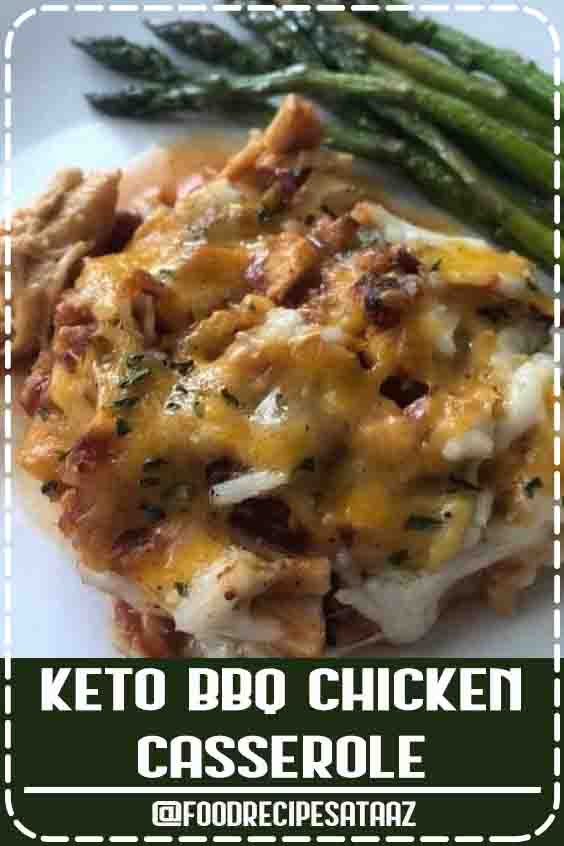 4.9 ★★★★★ | Barbecue and casserole are two of my favorite words to describe a recipe. This BBQ Keto Chicken Casserole Recipe is going to become a family favorite. So delicious, and easy to make, you are going to add this to your meal plan on a regular basis! #KetoDinnerRecipes #chicken #BBQ 4.9 ★★★★★ | Barbecue and casserole are two of my favorite words to describe a recipe. This BBQ Keto Chicken Casserole Recipe is going to become a family favorite. So delicious, and easy to make, you are going to add this to your meal plan on a regular basis! #KetoDinnerRecipes #chicken #BBQ